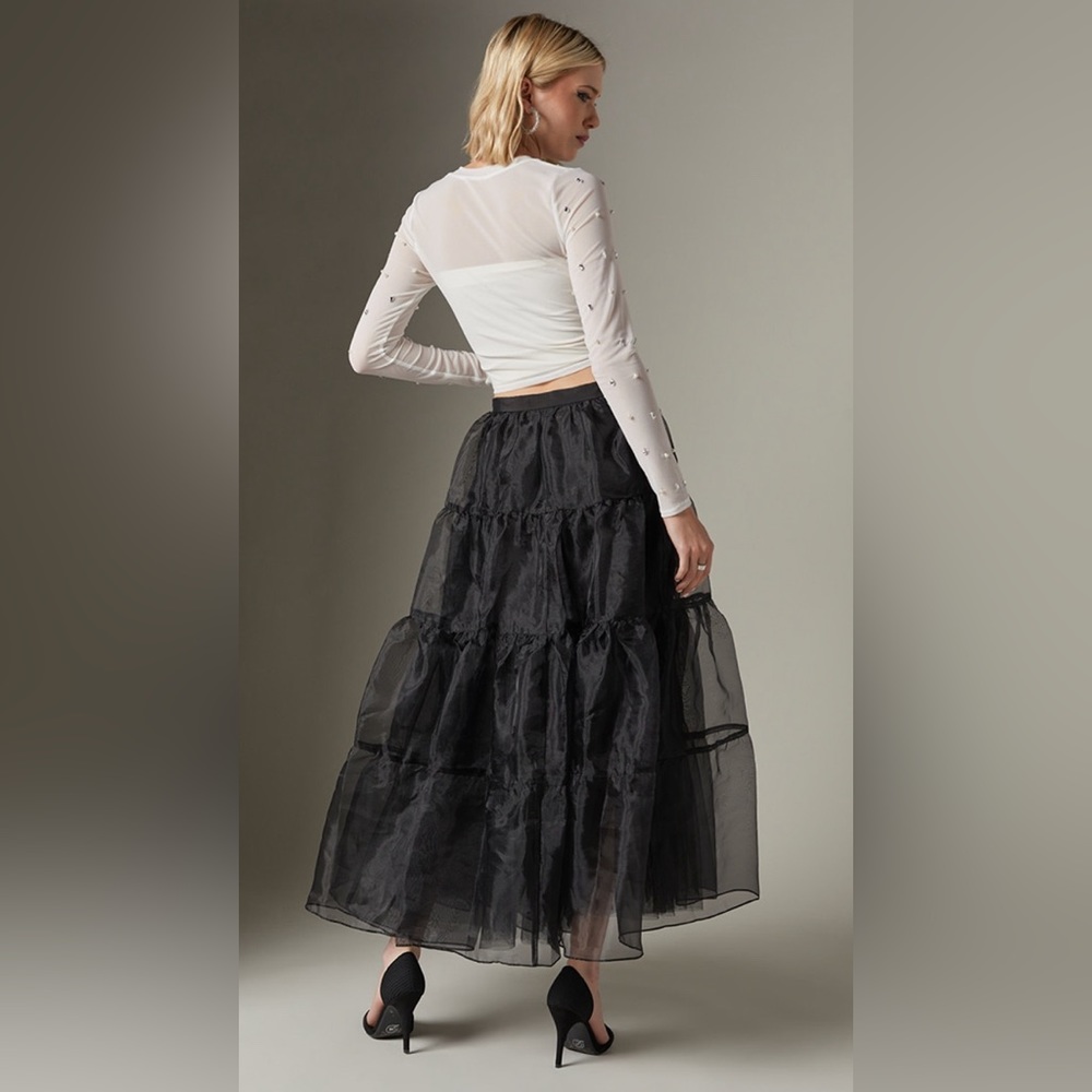 Francesca's‎ NWT Nanceen Black Maxi Skirt - Black - Picture 4 of 4